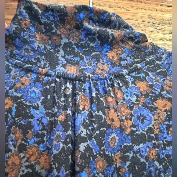 Veronica Beard Greta Blue and Brown Floral Mini Dress - Picture 9 of 13